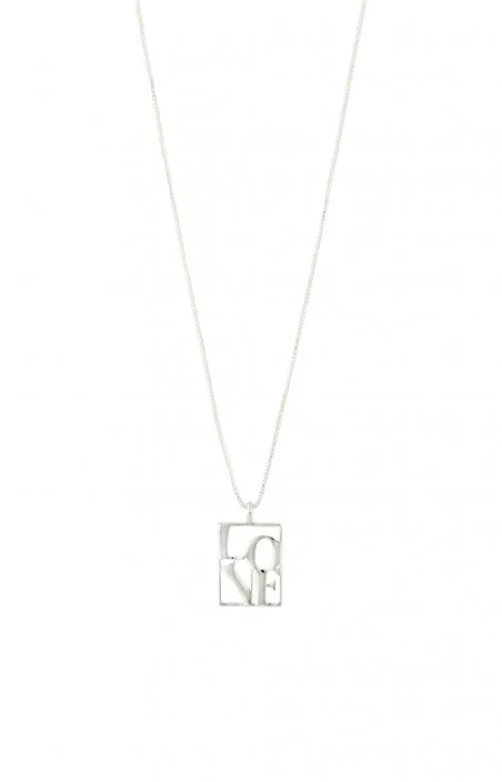 Collier - LOVE TAG ARGENT