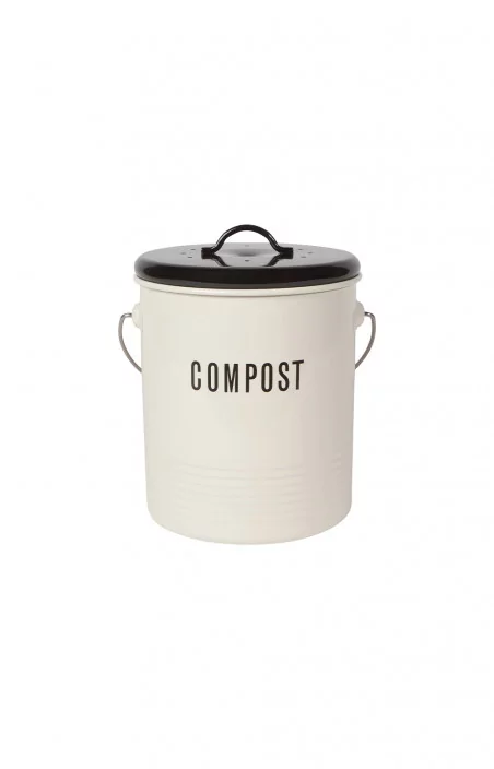 Poubelle à Compost en Métal Vintage 1,25 Gallon