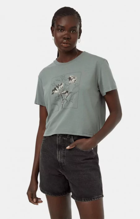 T-shirt - FLORAL CROP