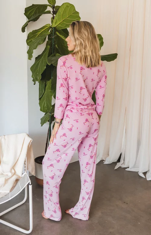 Pyjama - FEUILLES ROSES