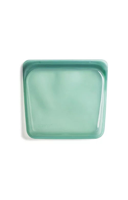Sac à sandwich en silicone transparent turquoise