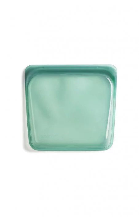 Sac à sandwich en silicone transparent turquoise
