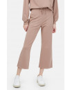Pantalons - FRENCH TERRY CROPPED WIDE LEG