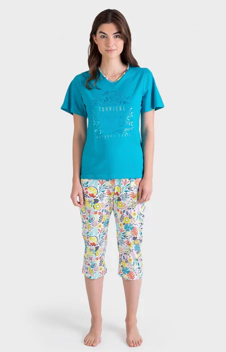 Pyjama à pantalons Capri - JANELLE