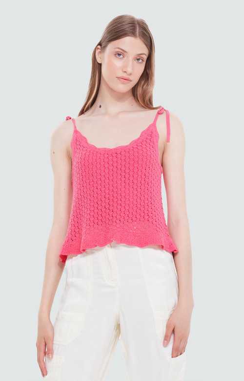 Camisole en tricot - HOT PINK