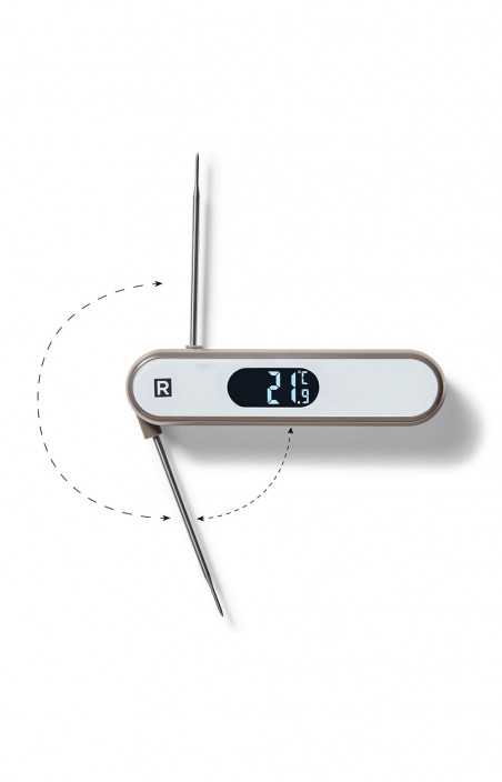 Thermomètre numérique à sonde repliable